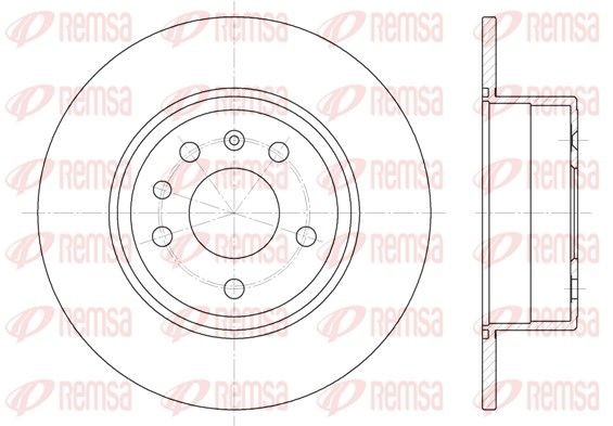 REMSA Disco freno 6487.00 6487.00 Dischi freno REMSA OPEL MONZA costo