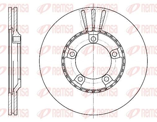 REMSA Disque de frein 6520.10 REMSA 6520.10 Disques de frein HYUNDAI H100 Minibus (P) pas cher