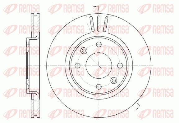 REMSA Brzdový kotouč 6603.10 6603.10 Kotúče CITROËN BX REMSA
