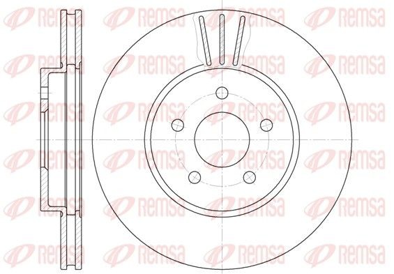 REMSA Δισκόπλακα 6607.10 6607.10 Δισκόπλακες JAGUAR XJ REMSA
