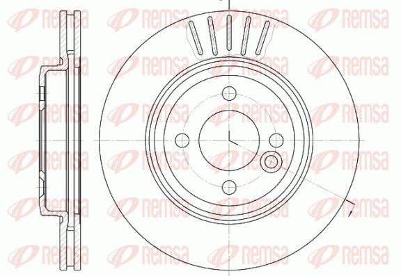 REMSA Disco freno 6624.10 6624.10 costo Dischi freno JAGUAR XJ REMSA