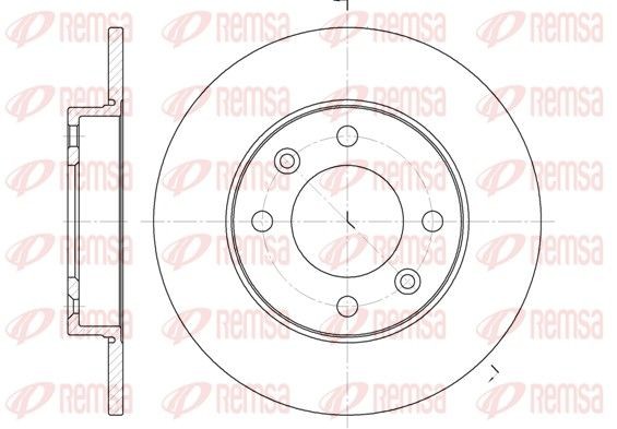 REMSA Disco freno 6630.00 6630.00 Dischi freno REMSA CITROËN BX costo
