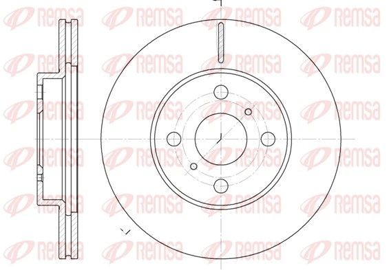 REMSA Bremsscheibe 6635.10 Bremsscheibe REMSA HIGHLANDER 6635.10 günstig