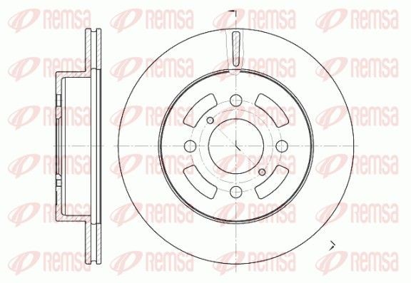 REMSA Disco freno 6642.10 6642.10 Dischi freno REMSA OPEL MONZA costo