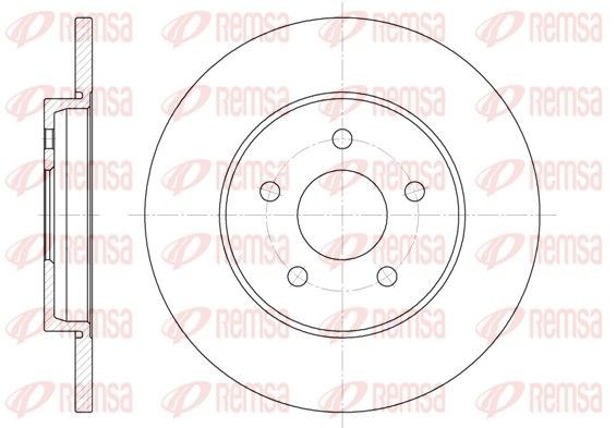 REMSA Disque de frein 6661.00 6661.00 Disque JAGUAR XJ REMSA