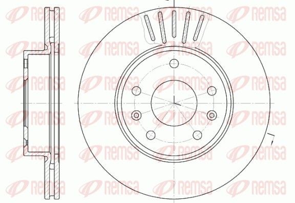 REMSA Piduriketas 6670.10 Piduriketas LAND ROVER REMSA 6670.10