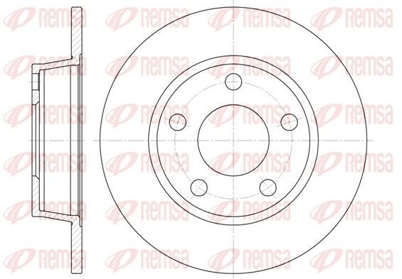 REMSA Brzdový kotouč 6723.00 Športové brzdové kotúče AUDI REMSA 6723.00
