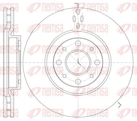 REMSA Remschijf 6734.10 Fiat DOBLO Remschijven set REMSA 6734.10