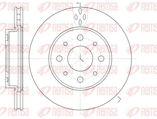 REMSA Disque de frein 6745.10 6745.10 Disque de frein sport FORD FOCUS REMSA