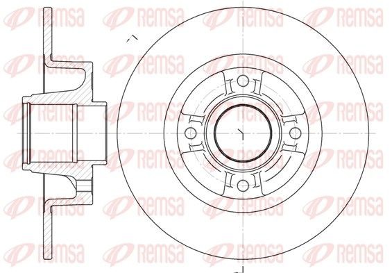 REMSA Bremseskive 6750.00 6750.00 Bremseskive RENAULT TWINGO REMSA