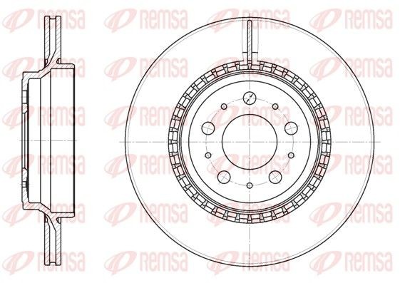 REMSA Remschijf 6777.10 Volvo S80 Sportremschijven REMSA 6777.10