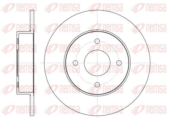 REMSA Brzdový kotouč 6788.00 6788.00 Kotúče NISSAN SERENA REMSA