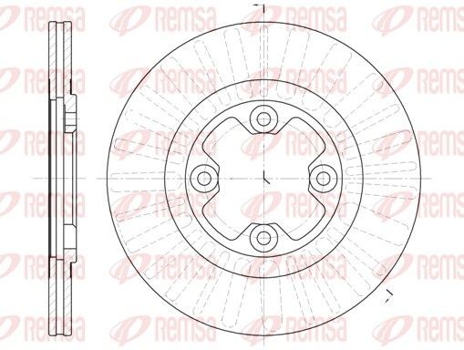REMSA Bremseskive 6792.10 REMSA 6792.10 Bremseskiver NISSAN Bluebird Hardtop (910) billige
