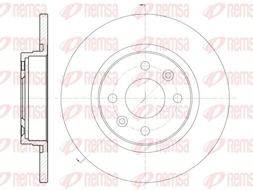 REMSA Disque de frein 6809.00 6809.00 Disques de frein DACIA LODGY REMSA