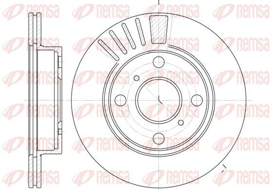 REMSA Disco de travão 6825.10 6825.10 REMSA Disco Dacia baratos