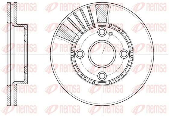 REMSA Bromsskiva 6834.10 6834.10 Bromsskivor REMSA MAZDA MX-3