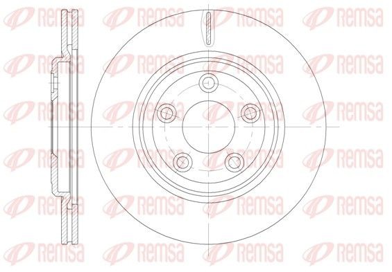 REMSA Brake disc 6837.10 REMSA 6837.10 LINCOLN Aviator (UN152) front brake discs
