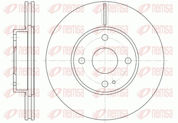 REMSA Disque de frein 6843.10 Mazda TRIBUTE Disques de frein REMSA 6843.10