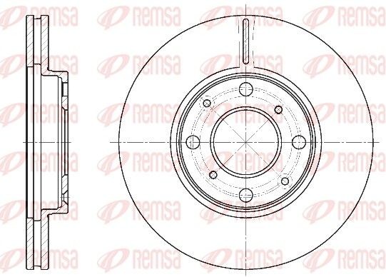 REMSA Bremseskive 6844.10 REMSA 6844.10 Sportsbremseskiver Honda Logo GA3 pris