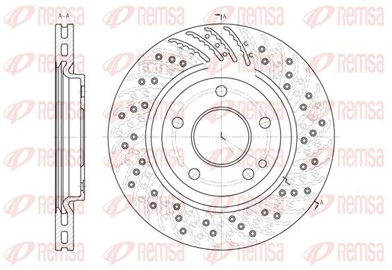 REMSA Piduriketas 6859.10 Pidurikettad REMSA MERCEDES-BENZ 6859.10
