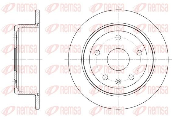 Remschijf REMSA 6872.00 REMSA 6872.00 Remschijf DAEWOO LEGANZA 2004