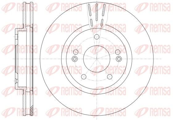 REMSA Disco de travão 6897.10 6897.10 REMSA Discos de freio Hyundai baratos