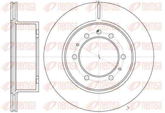 REMSA Brzdový kotouč 6926.10 Brzdové kotúče REMSA Nissan SERENA 6926.10