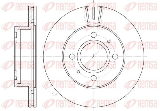 REMSA Bremžu diski 6927.10 6927.10 Bremžu diski REMSA HYUNDAI i20