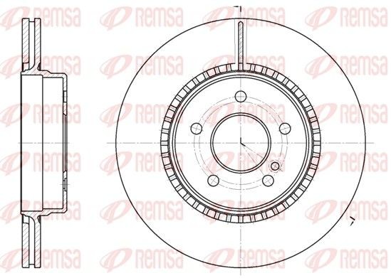 REMSA Bromsskiva 6929.10 6929.10 REMSA Bromsskiva Mercedes-Benz