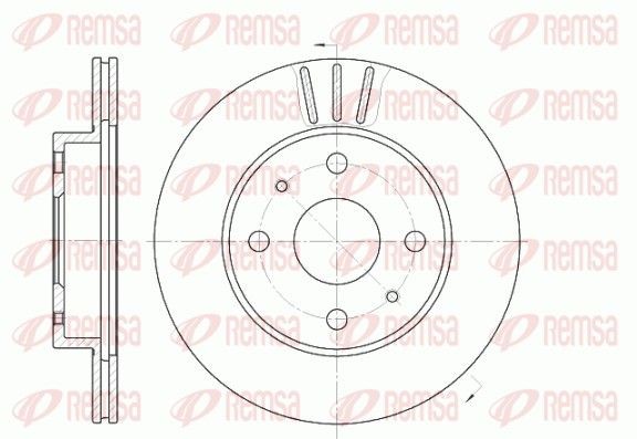 REMSA Bremseskive 6954.10 REMSA 6954.10 Bremseskive DAIHATSU Move (L6_) 1.0 i 62 HK 1997