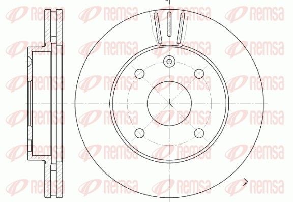 REMSA Disque de frein 6959.10 REMSA 6959.10 Disques de frein Daewoo Tacuma Rezzo KLAU prix