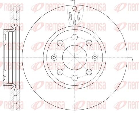 REMSA Disco freno 6981.10 6981.10 costo Dischi freno OPEL MONZA REMSA