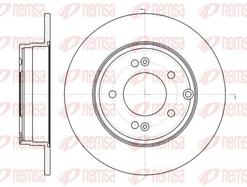 REMSA Disco de travão 6989.00 REMSA Disco de travão HYUNDAI 6989.00