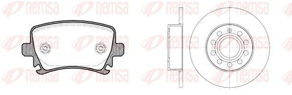 REMSA Bremseskiver og -klosser 81031.01 81031.01 Bremsesett REMSA NISSAN TERRANO