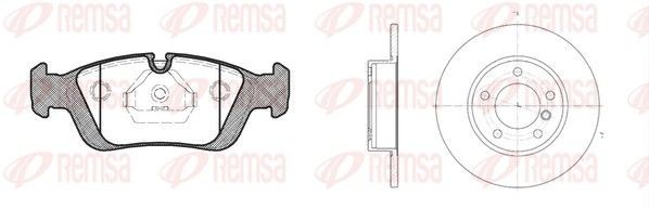 REMSA Disques et plaquettes de freins 8384.00 8384.00 Kit disque et plaquette de frein BMW X7 REMSA