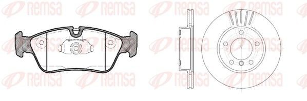 REMSA Disques et plaquettes de freins 8384.02 8384.02 Disque et plaquette de frein BMW X2 REMSA