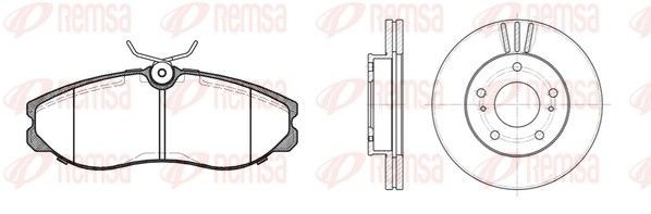 REMSA Brake discs and pads set 8462.00 8462.00 REMSA NISSAN brake disc and pad sets