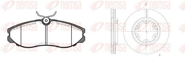 REMSA Brake discs and pads set 8462.01 8462.01 REMSA brake discs and pads for FORD C-MAX