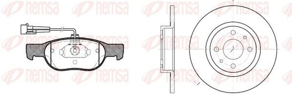 REMSA Pidurikomplekt, ketaspidur 8588.00 Pidurikomplekt REMSA SEICENTO 8588.00 odav