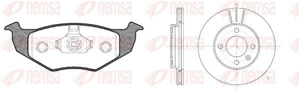 REMSA Remschijven en blokken 8609.04 Seat LEON Remschijven en blokken, set REMSA 8609.04