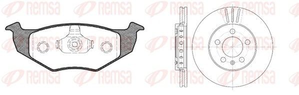 REMSA Remschijven en blokken 8609.06 Seat LEON Remschijven en -blokken REMSA 8609.06