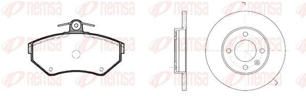 REMSA Remschijven en blokken 8631.03 Seat LEON Blokken en schijven REMSA 8631.03