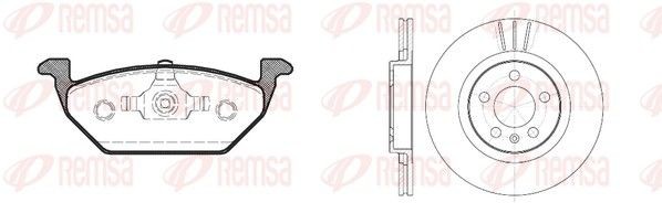 REMSA Disques et plaquettes de freins 8633.00 Kit gros frein REMSA X2 8633.00 pas cher
