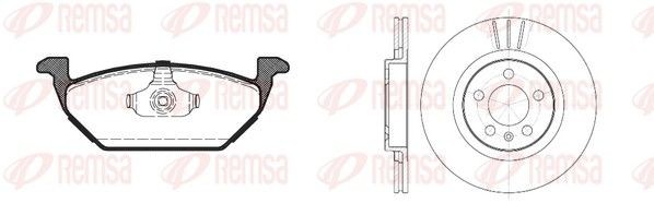 REMSA Disques et plaquettes de freins 8633.04 Kit gros frein REMSA YETI 8633.04 pas cher