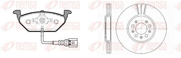 REMSA Bremseskiver og -klosser 8633.08 Bremseklosser og skiver REMSA LEON 8633.08 billige