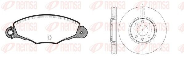 REMSA Kit dischi e pastiglie 8659.00 8659.00 Kit dischi e pastiglie CITROËN AX REMSA costo