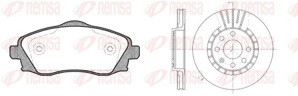 REMSA Brake discs and pads set 8774.02 8774.02 REMSA brake discs and pads for VAUXHALL INSIGNIA