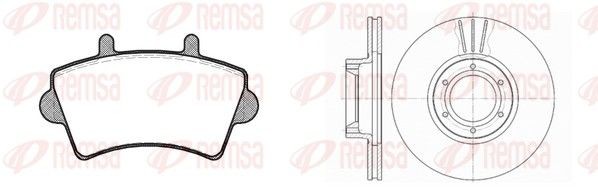 REMSA Bremseskiver og -klosser 8819.00 8819.00 Bremsekit NISSAN TERRANO REMSA