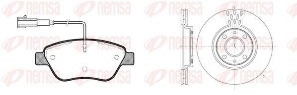 REMSA Pidurikomplekt, ketaspidur 8858.01 Pidurikomplekt REMSA SEICENTO 8858.01 odav