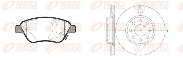 REMSA Brake discs and pads set 8858.02 Vauxhall INSIGNIA REMSA brake discs and pads 885802